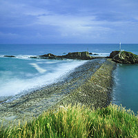 Buy canvas prints of Bude Breakwater by Dave Bell