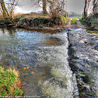 Buy canvas prints of River Crossing Ford by Dave Bell