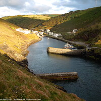 Buy canvas prints of Boscastle Famous Cornish Harbour by Dave Bell