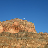 Buy canvas prints of Grand Canyon Moon by Catherine Kiely