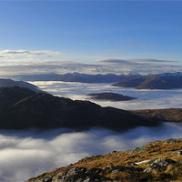 Buy canvas prints of Ben Nevis in Sea of Clouds by Oliver Gibson