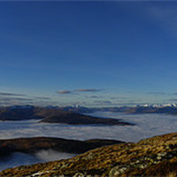 Buy canvas prints of Ben Nevis above Cloud by Oliver Gibson