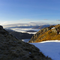 Buy canvas prints of Vally From Ben Nevis by Oliver Gibson
