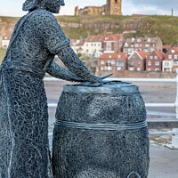 Buy canvas prints of Herring Girl, Whitby by Martin Williams