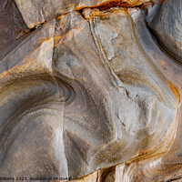 Buy canvas prints of Rock Patterns 7 - Scarborough by Martin Williams