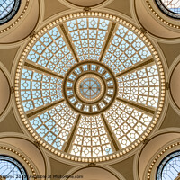 Buy canvas prints of Domed roof in Westfield Shopping Mall, San Francisco, Californi by Martin Williams