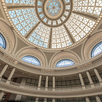 Buy canvas prints of Dome level at Westfield shopping mall, San Francisco by Martin Williams