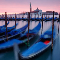 Buy canvas prints of Venice Gondolas by Martin Williams
