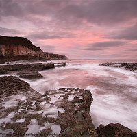 Buy canvas prints of Thornwick Bay Sunrise 1 by Martin Williams