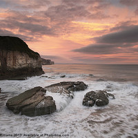 Buy canvas prints of Thornwick Bay Sunrise 2 by Martin Williams