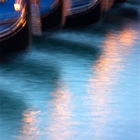 Buy canvas prints of Venice Gondola Reflections by Martin Williams