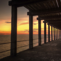 Buy canvas prints of Whitby - Under the Boardwalk by Martin Williams