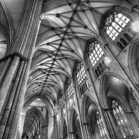 Buy canvas prints of York Minster Interior by Martin Williams