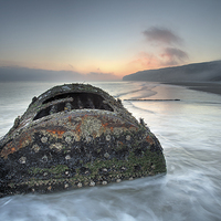 Buy canvas prints of Wreck of Laura - Filey Bay - North Yorkshire by Martin Williams