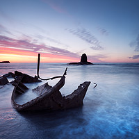 Buy canvas prints of Washed Up - The Admiral at Saltwick Bay by Martin Williams