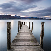 Buy canvas prints of Ashness Jetty, Derwent Water by Martin Williams