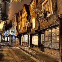 Buy canvas prints of Christmas at the Shambles, York by Martin Williams