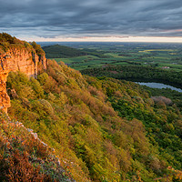 Buy canvas prints of View from Sutton Bank overlooking Lake Goremire by Martin Williams