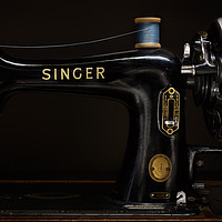Buy canvas prints of Singer Sewing Machine by Martin Williams