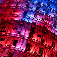 Buy canvas prints of Torre Agbar Tower. Barcelona by Martin Williams