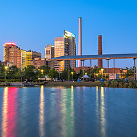 Buy canvas prints of Birmingham, Alabama cityscape viewed from Railroad Park by Martin Williams