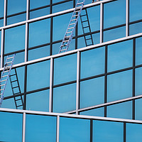Buy canvas prints of Windows and Ladders by Martin Williams