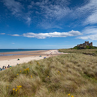 Buy canvas prints of Bamburgh Castle, Northumberland by Martin Williams