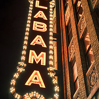 Buy canvas prints of Alabama Theatre, downtown Birmingham Alabama on 3r by Martin Williams