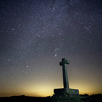 Buy canvas prints of Ana cross at night, Rosedale Abbey, North York Mo by Martin Williams
