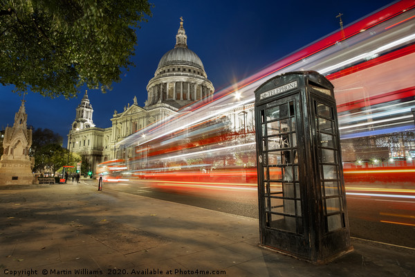 Light Trials at St Pauls, London  Acrylic by Martin Williams