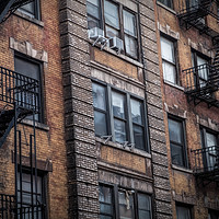 Buy canvas prints of Fire escapes in New York, USA, US by Martin Williams