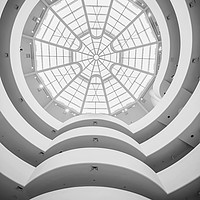 Buy canvas prints of Interior of the Guggenheim Museum in New York by Martin Williams
