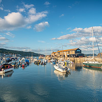 Buy canvas prints of Summer Evening at Lyme Regis by Martin Williams