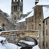 Buy canvas prints of Helmsley in Snow by Martin Williams