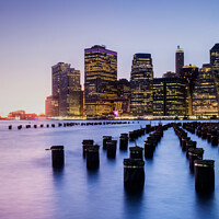 Buy canvas prints of Sunset over New York by Martin Williams