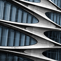 Buy canvas prints of Condo apartments designed by Zaha Hadid , The High Line, Chelsea, New York City by Martin Williams