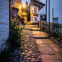 Buy canvas prints of The Openings Robin Hoods Bay by Martin Williams