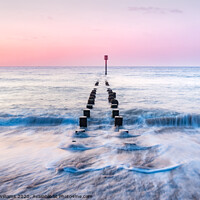 Buy canvas prints of Groynes at Bridlington, East Riding of Yorkshire by Martin Williams