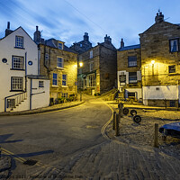Buy canvas prints of Late evening Robin Hoods Bay, North Yorkshire Coast by Martin Williams