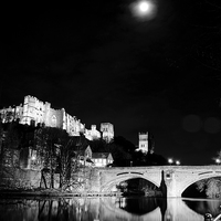 Buy canvas prints of Durham Cathedral By Moonlight by Paul Black