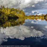 Buy canvas prints of Willow Pits, Cloudy Reflections by mhfore Photography