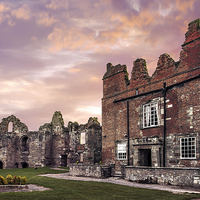 Buy canvas prints of Tutbury Castle Sunrise by mhfore Photography