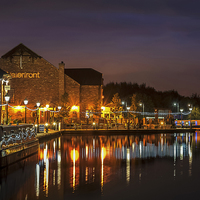 Buy canvas prints of Waterfront Reflections by mhfore Photography