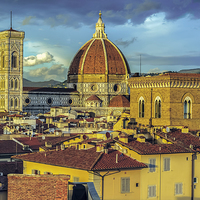 Buy canvas prints of Florence Golden Hour by mhfore Photography