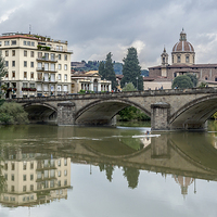 Buy canvas prints of The Ponte Alla Carraia by mhfore Photography