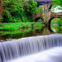Buy canvas prints of New Mills by Jonathan Parkes