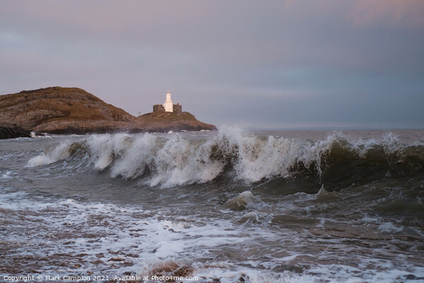 Mumbles Lighthouse Picture Board by Mark Campion