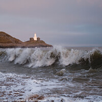Buy canvas prints of Mumbles Lighthouse by Mark Campion
