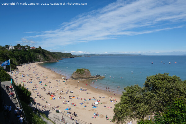 Tenby North Beach Picture Board by Mark Campion