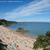 Buy canvas prints of Tenby North Beach by Mark Campion